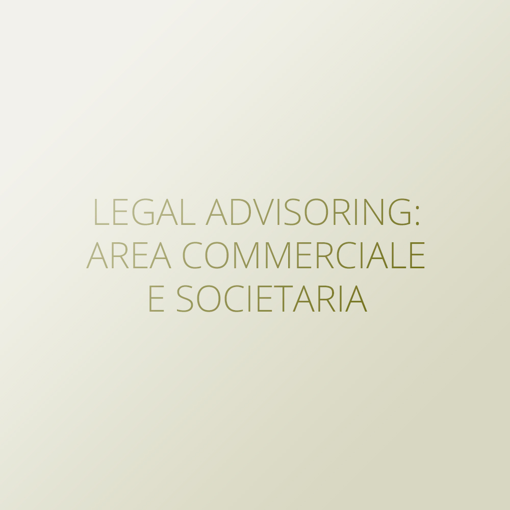 Problem solving – Legal advisoring. Area commerciale e societaria