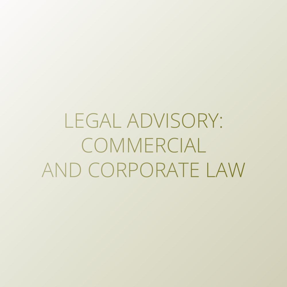 Problem solving – Legal advisory. Commercial and corporate law