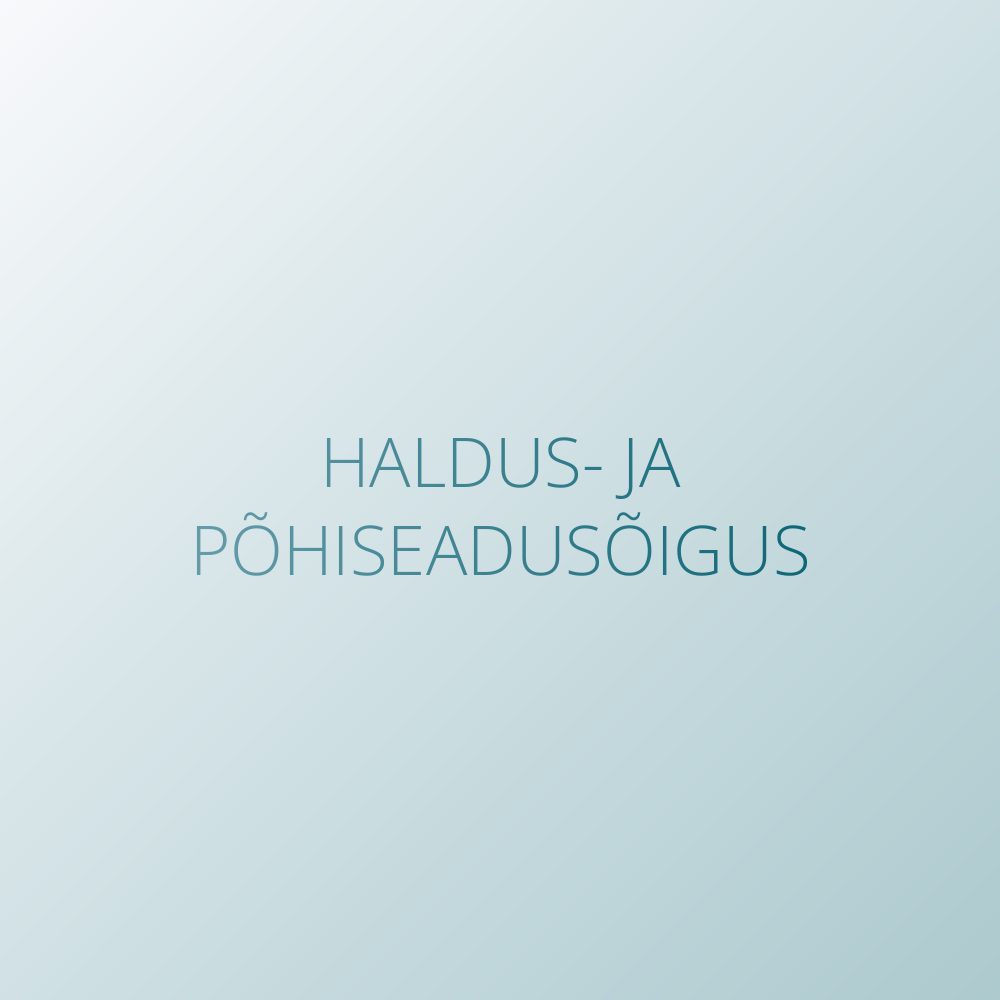 Haldus- ja põhiseadusõigus
