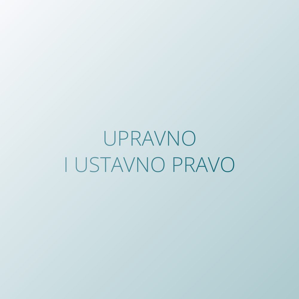 Upravno i ustavno pravo